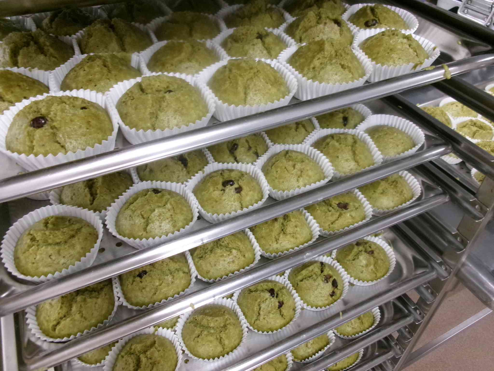 豆乳抹茶蒸しパン